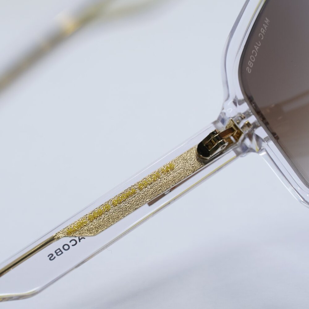 🕶️ New Marc Jacobs MARC588/S 0900HA Sunglasses -Crystal Frame, Brown Lenses - Picture 6 of 11